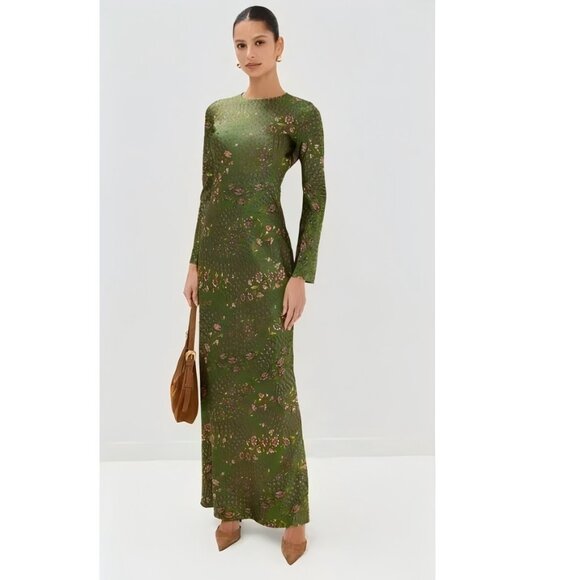 Veronica Beard Women's Green Gemma maxi Dress